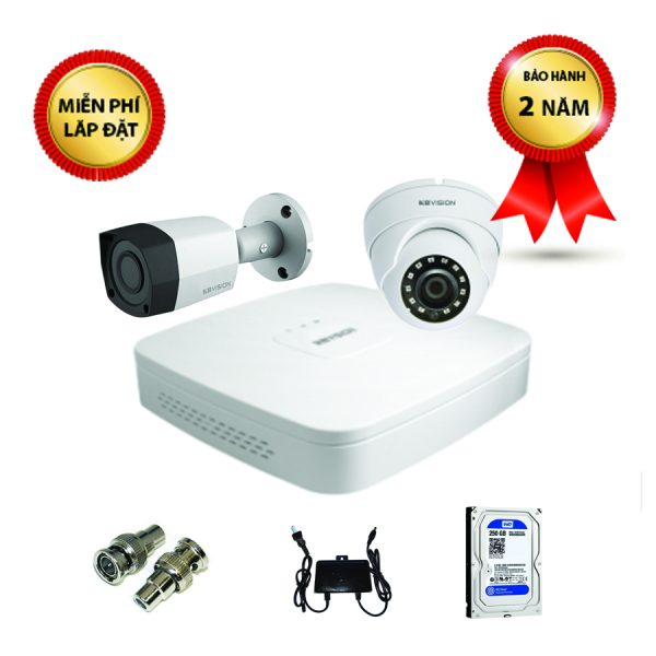 Lắp đặt camera tại Buôn Ma Thuột, ĐắkLắk - Bộ 02 camera 2.0 mpx KBVision