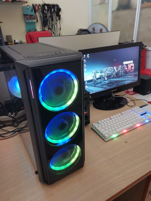 Bộ máy chơi game Giga H61/i5 3470/8G/SSD 120G + HDD 250G/VGA 1G/Màn 20inch - Ảnh 2