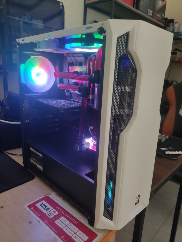 Thùng máy tản nước i5 9400f/16G/SSD 128Gb+HDD 1TG/1050ti